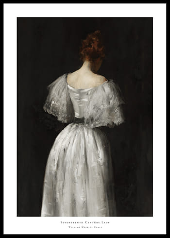 Poster Seventeenth Century Lady By William Merritt Chase