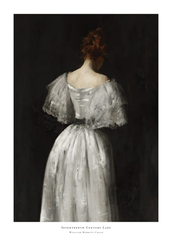 Poster Seventeenth Century Lady By William Merritt Chase