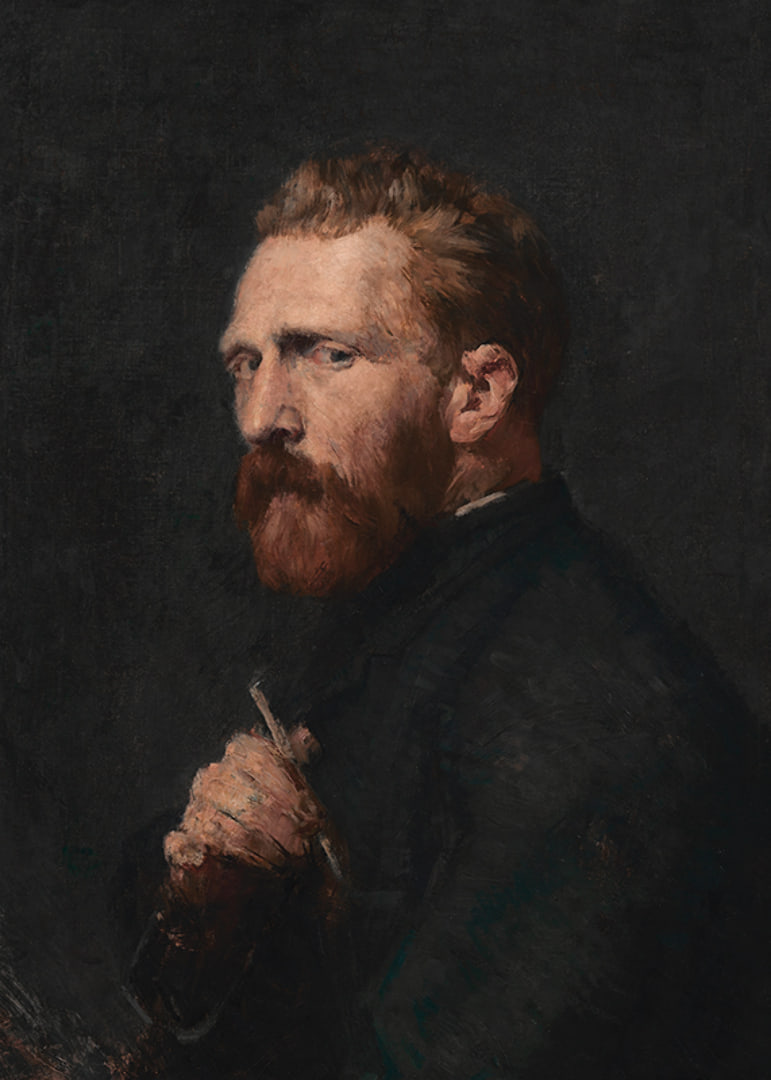 Portrait Of Vincent Van Gogh By John Peter Russell-12