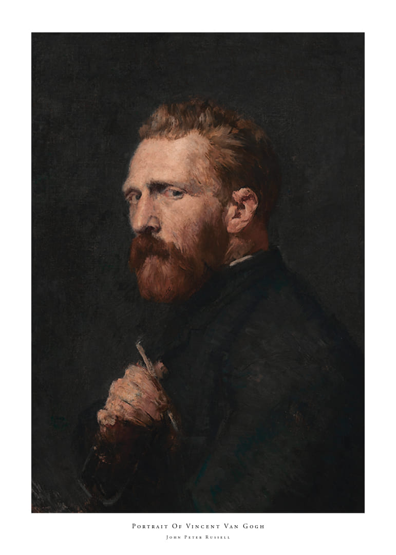 Portrait Of Vincent Van Gogh By John Peter Russell-12