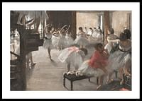 The Dance Class By Edgar Degas-0