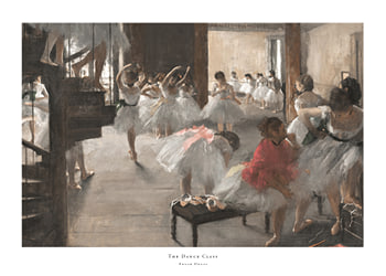 Plakat The Dance Class By Edgar Degas