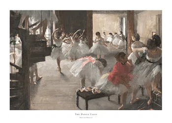 Poster The Dance Class By Edgar Degas