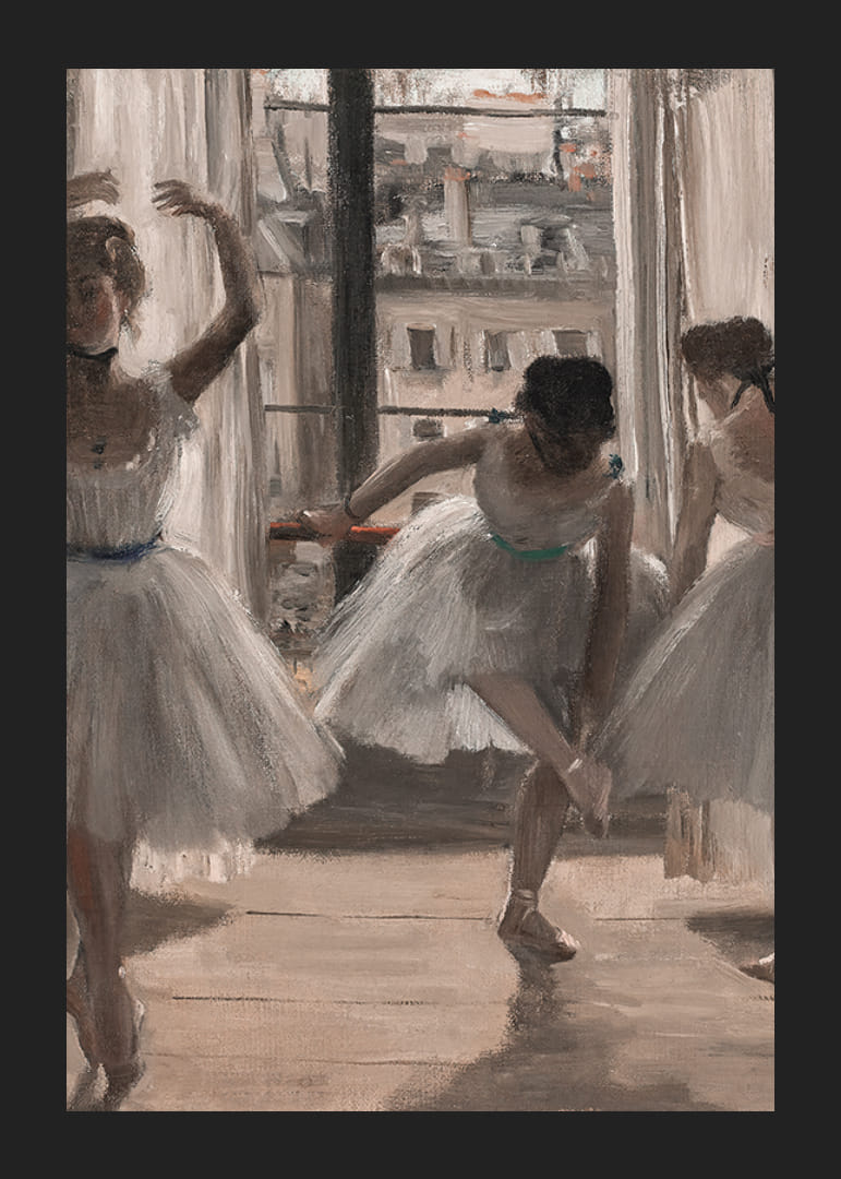 Danseuses Dans Une Salle D'exercice By Edgar Degas-12