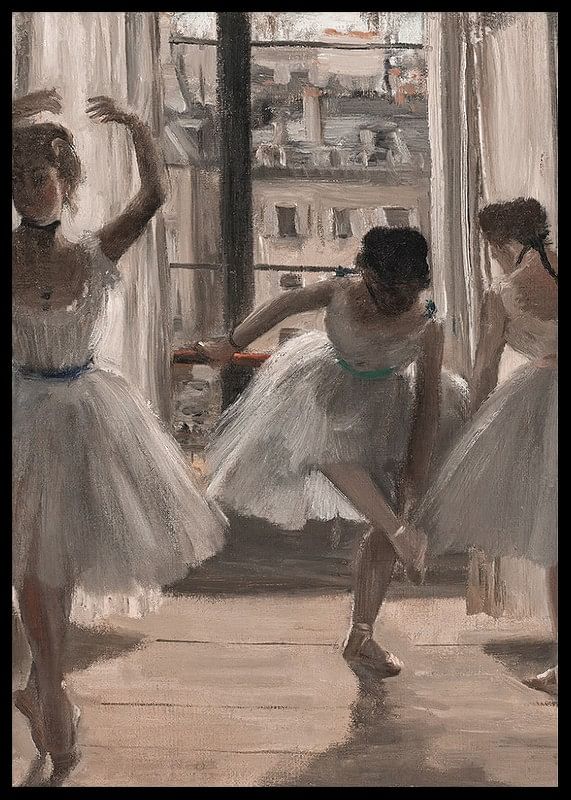 Danseuses Dans Une Salle D'exercice By Edgar Degas-12