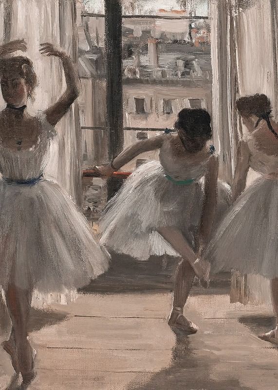 Danseuses Dans Une Salle D'exercice By Edgar Degas-12