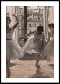 Danseuses Dans Une Salle D'exercice By Edgar Degas-2