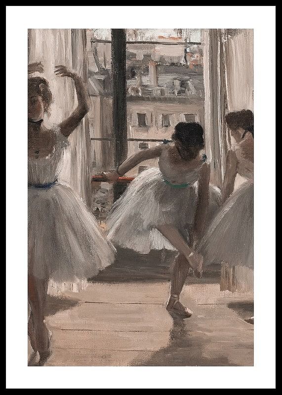 Danseuses Dans Une Salle D'exercice By Edgar Degas-12