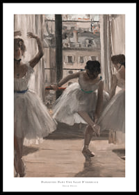 Danseuses Dans Une Salle D'exercice By Edgar Degas-0