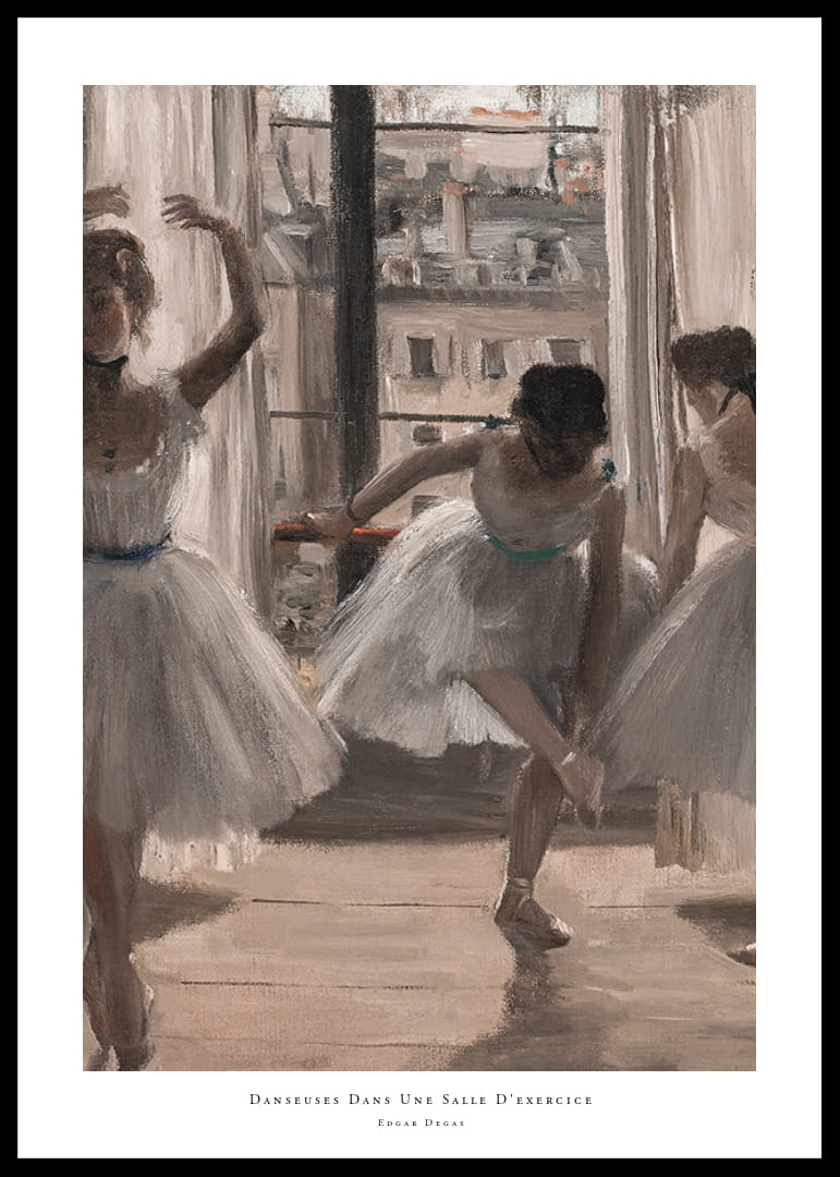 Danseuses Dans Une Salle D'exercice By Edgar Degas-12