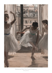 Danseuses Dans Une Salle D'exercice By Edgar Degas-1