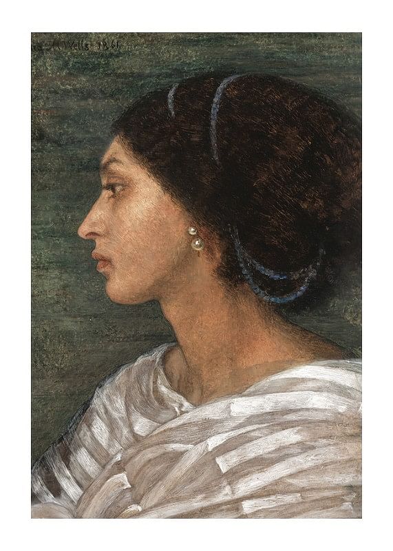 Plagát Head of a Mulatto Woman (Mrs. Eaton) By Joanna Boyce Wells