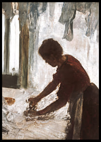 A Woman Ironing By Edgar Degas-8