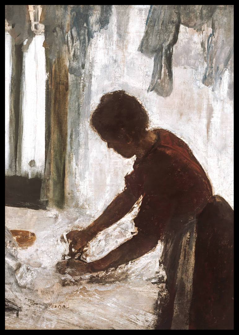 A Woman Ironing By Edgar Degas-12