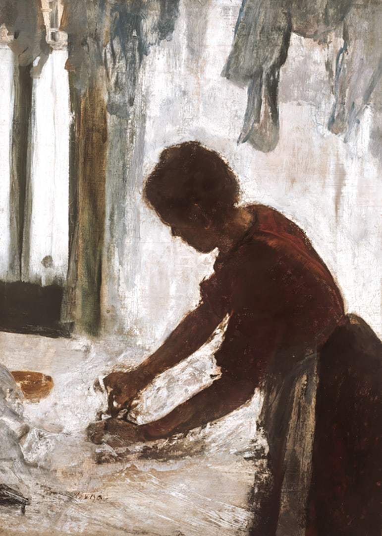 A Woman Ironing By Edgar Degas-12