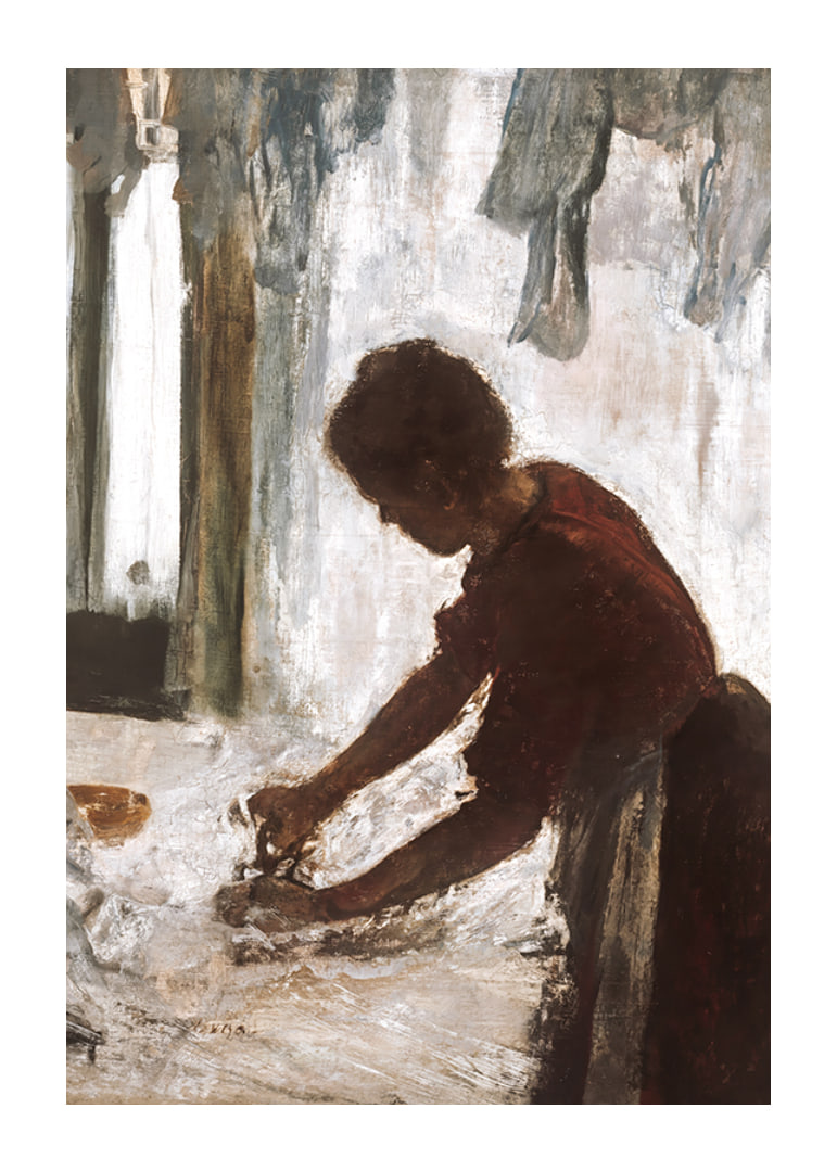 A Woman Ironing By Edgar Degas-12