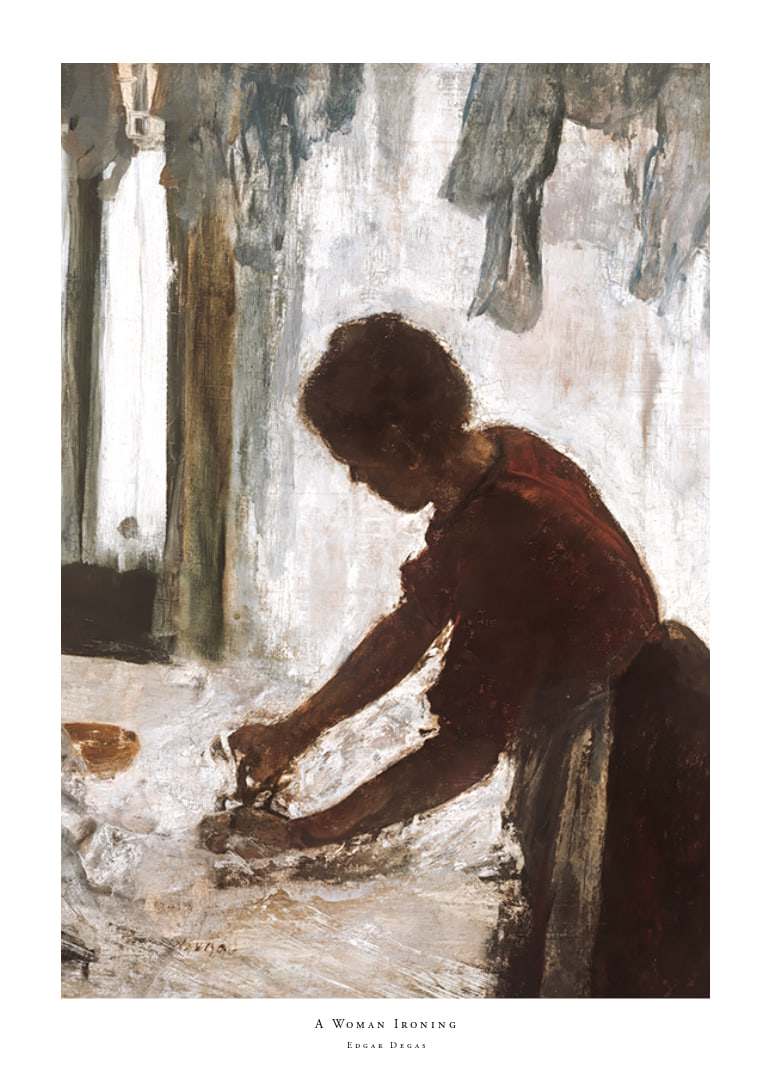 A Woman Ironing By Edgar Degas-12
