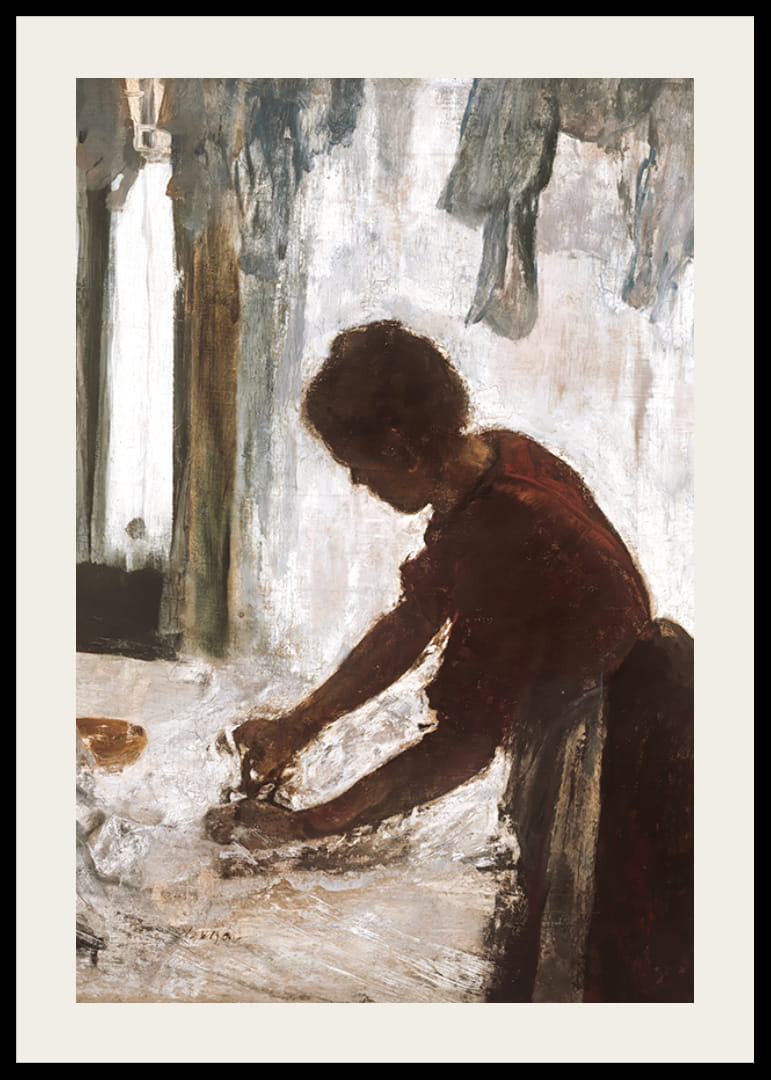 A Woman Ironing By Edgar Degas-12