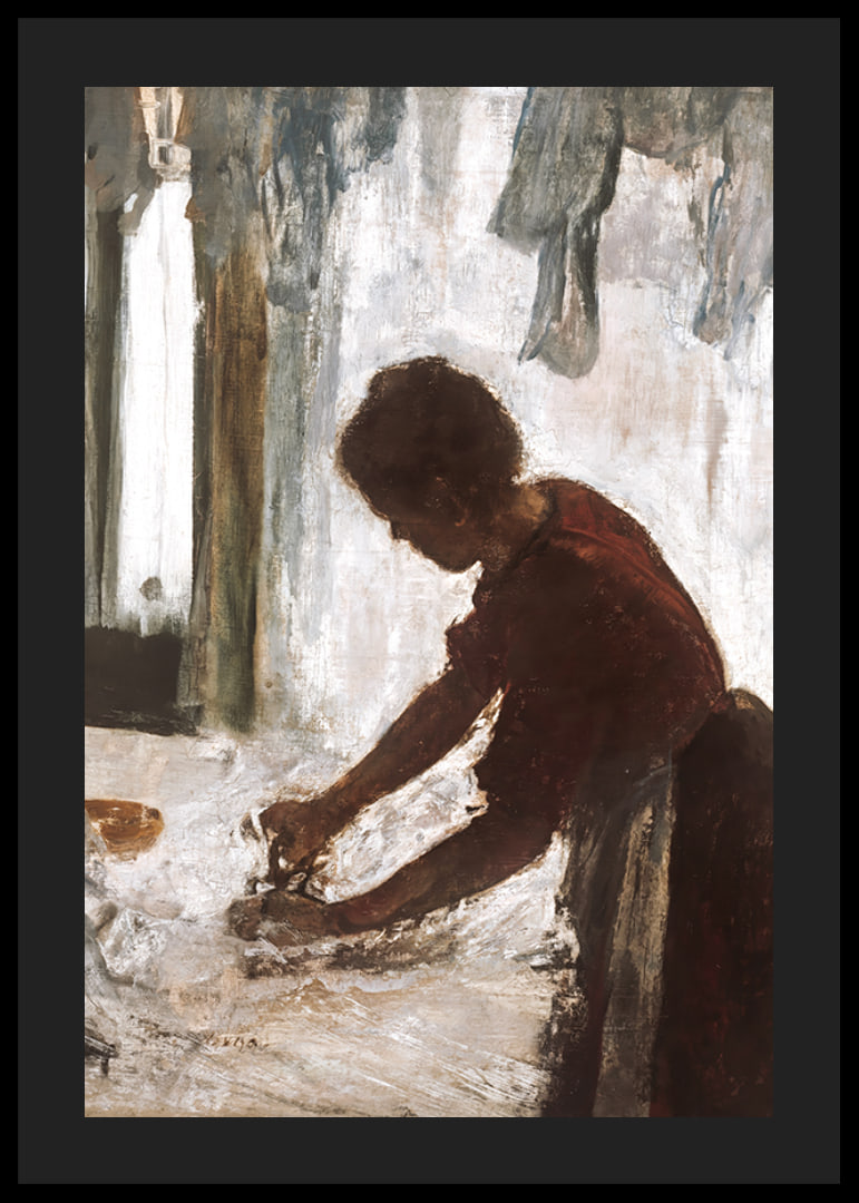 A Woman Ironing By Edgar Degas-12