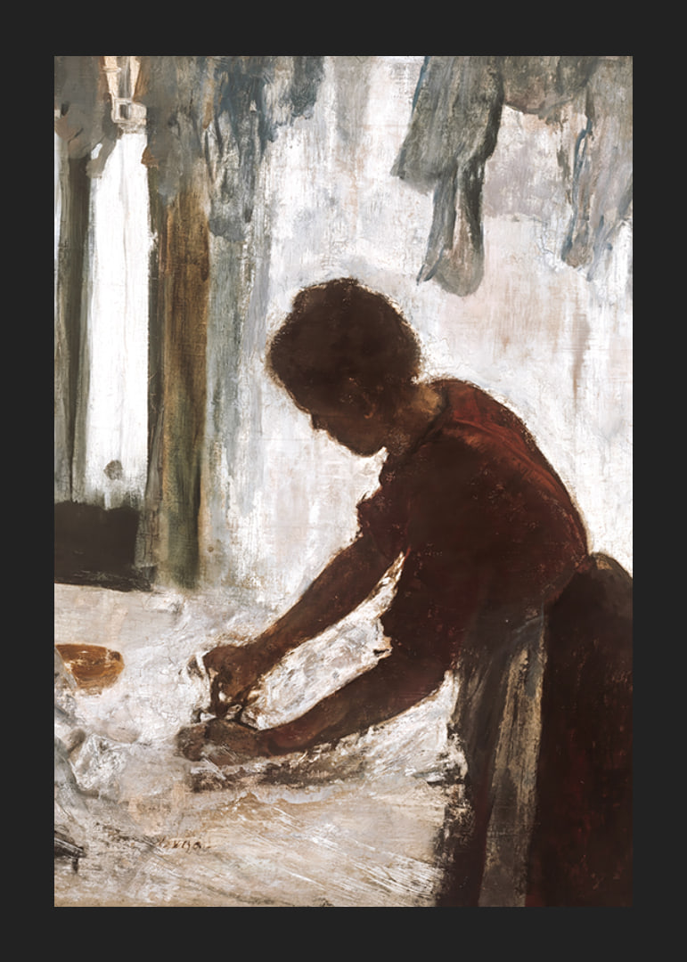 A Woman Ironing By Edgar Degas-12