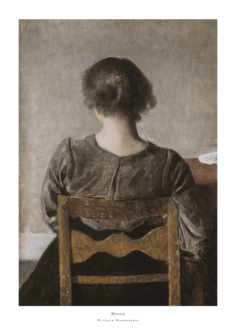 Hvile By Wilhelm Hammershøi-12