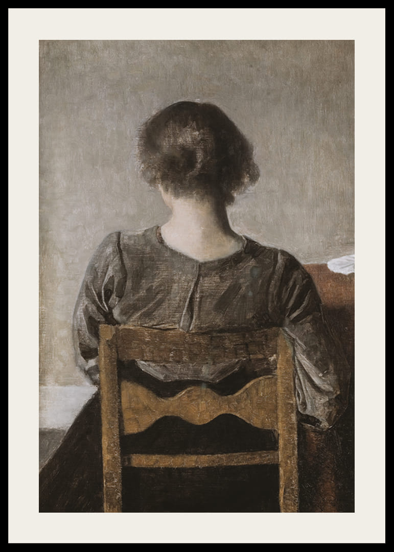 Hvile By Wilhelm Hammershøi-12