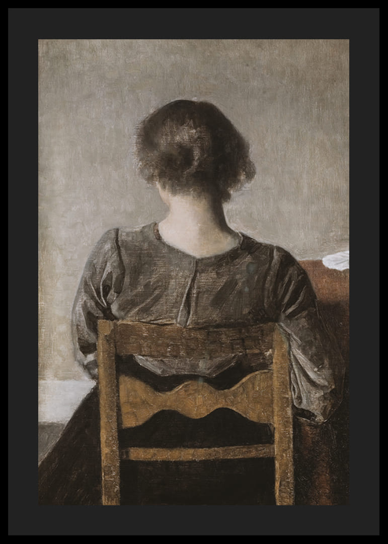 Hvile By Wilhelm Hammershøi-12