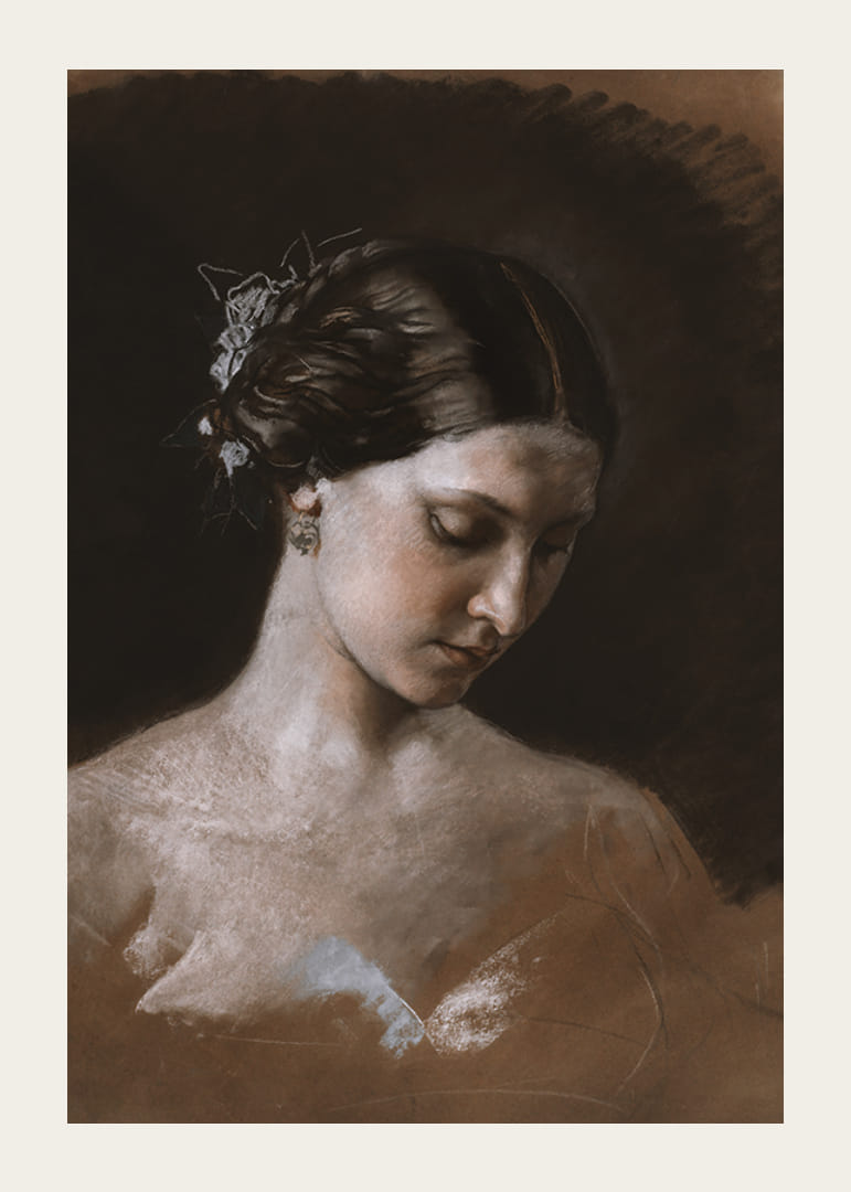 Portrait Of A Woman By Jean-Baptiste-Antoine-Emile Béranger-12