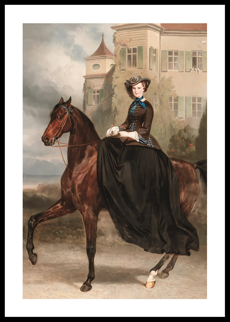 Piloty Adam Portrait Elisabeth In Bayern By Karl Theodor Von Piloty-12