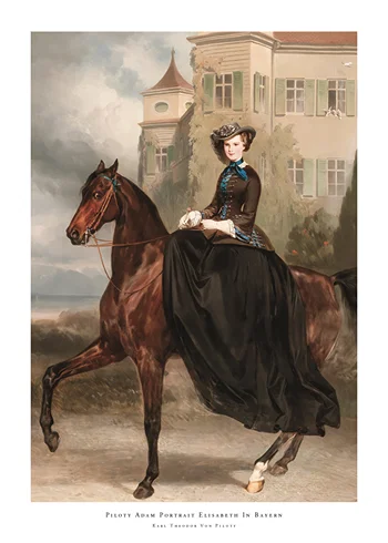 Poster Piloty Adam Portrait Elisabeth In Bayern By Karl Theodor Von Piloty