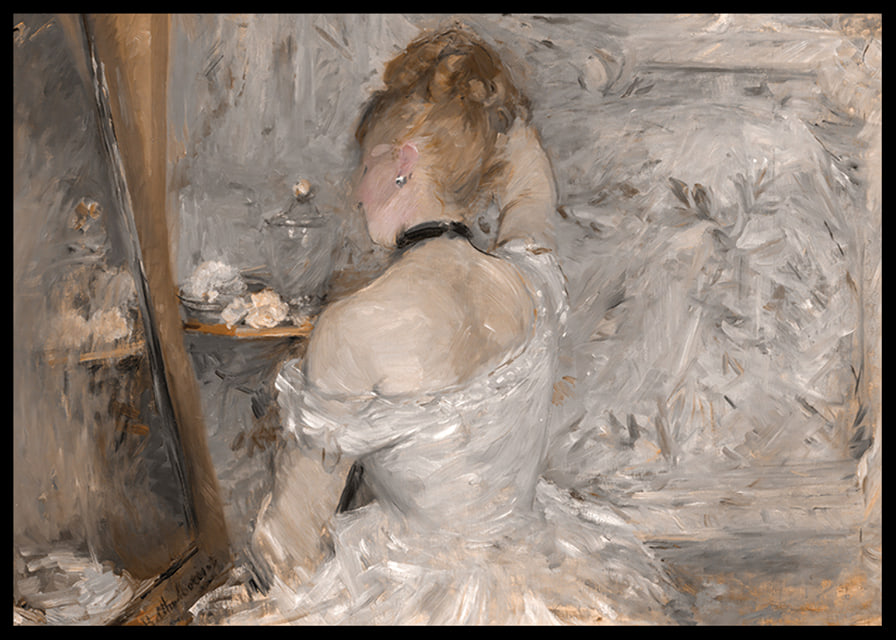 Woman At Her Toilette By Berthe Morisot-12