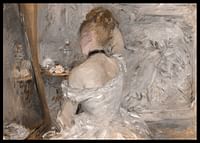 Woman At Her Toilette By Berthe Morisot-2