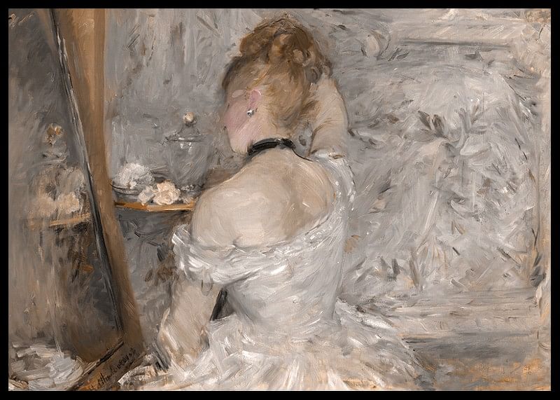Woman At Her Toilette By Berthe Morisot-12