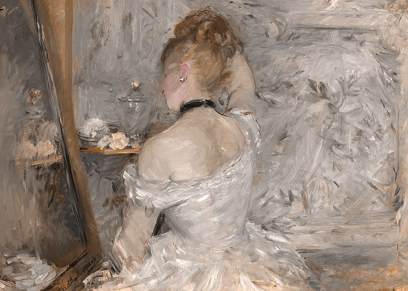 Woman At Her Toilette By Berthe Morisot-12