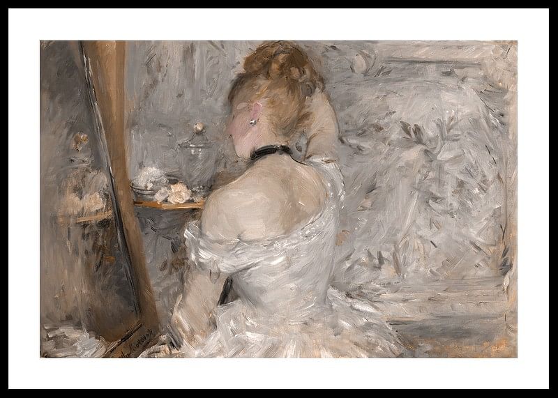Woman At Her Toilette By Berthe Morisot-12