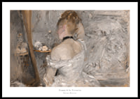 Woman At Her Toilette By Berthe Morisot-0