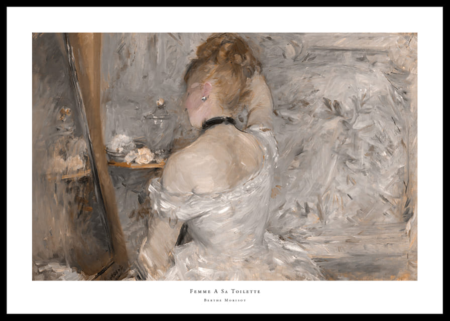 Woman At Her Toilette By Berthe Morisot-12