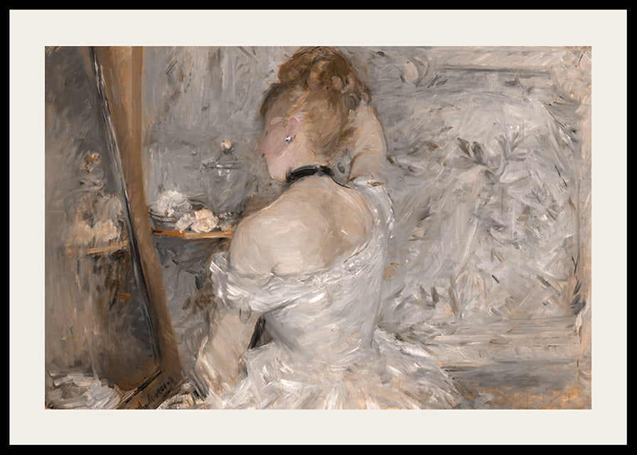 Woman At Her Toilette By Berthe Morisot-12