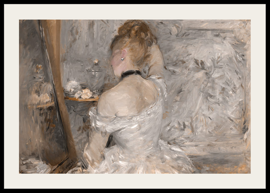 Woman At Her Toilette By Berthe Morisot-12