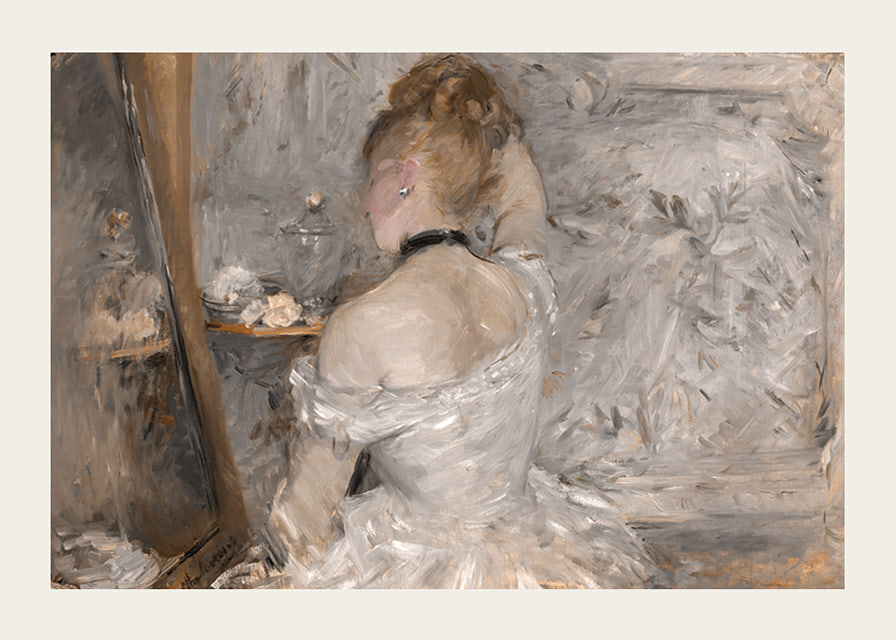 Woman At Her Toilette By Berthe Morisot-12