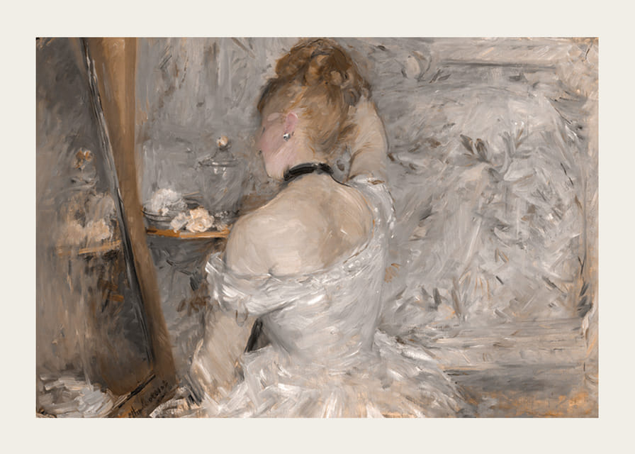 Woman At Her Toilette By Berthe Morisot-12