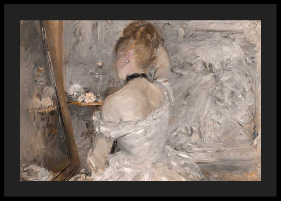 Woman At Her Toilette By Berthe Morisot-12