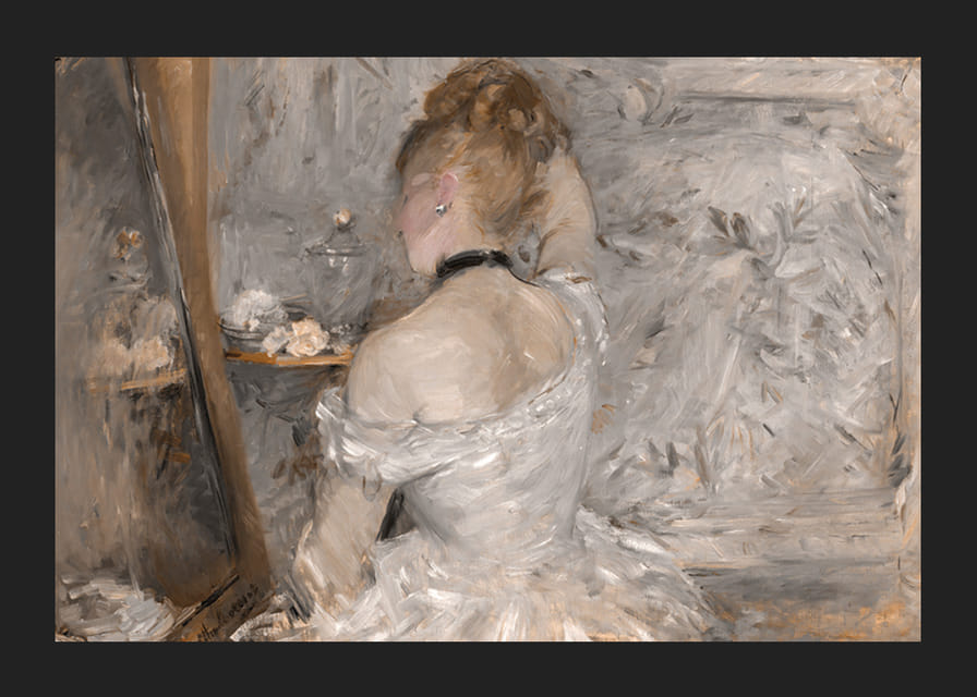 Woman At Her Toilette By Berthe Morisot-12