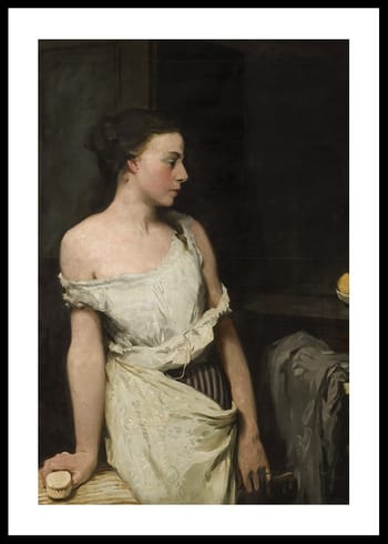 Poster Girl At Her Toilet By Glyn Philpot