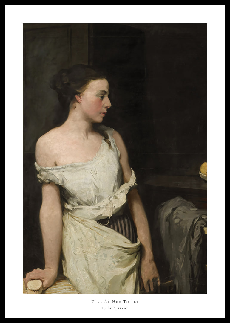 Girl At Her Toilet By Glyn Philpot-12