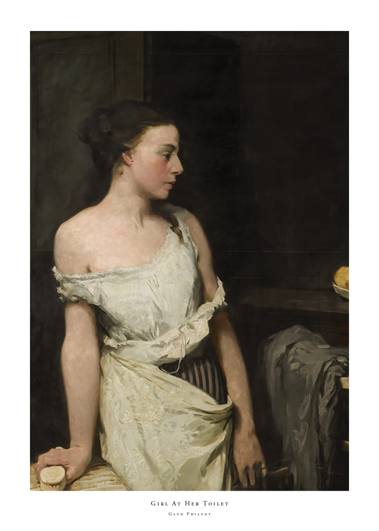 Girl At Her Toilet By Glyn Philpot-12