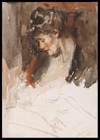 De Vrouw Van Wilhelmus Johannes Steenhoff Met Haar Kind Aan De Borst By Willem Steenhoff-2