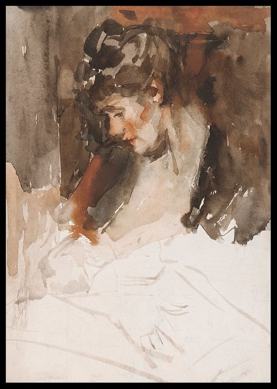 De Vrouw Van Wilhelmus Johannes Steenhoff Met Haar Kind Aan De Borst By Willem Steenhoff-12