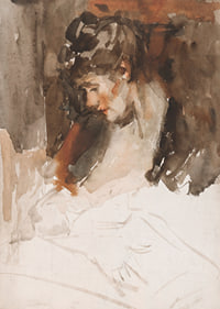 De Vrouw Van Wilhelmus Johannes Steenhoff Met Haar Kind Aan De Borst By Willem Steenhoff-9