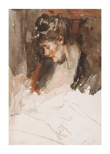 Affiche De Vrouw Van Wilhelmus Johannes Steenhoff Met Haar Kind Aan De Borst By Willem Steenhoff